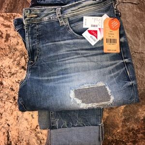 Silver Kenni Girlfriend Jeans